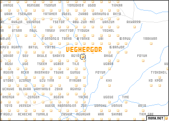 map of Veghergor