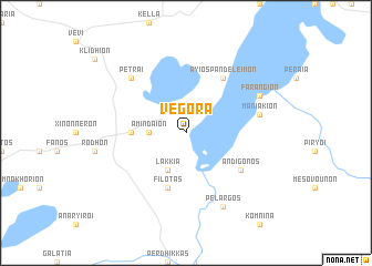 map of Végora