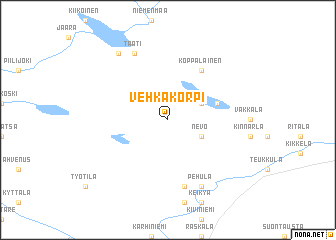 map of Vehkakorpi