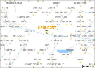 map of Vehlgast