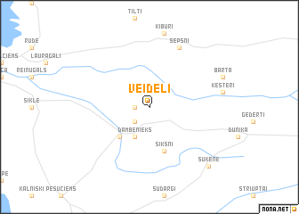 map of Veideļi