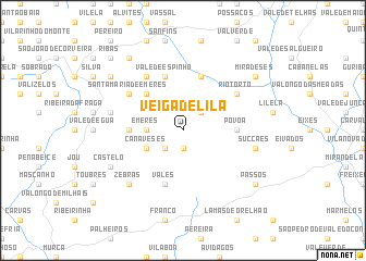 map of Veiga de Lila