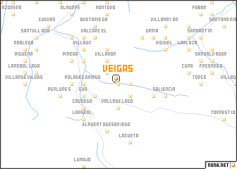 map of Veigas