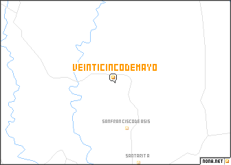 map of Veinticinco de Mayo
