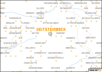 map of Veitsteinbach