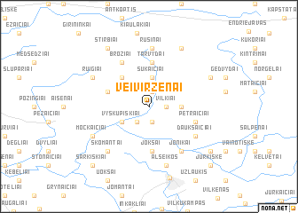 map of Veiviržėnai