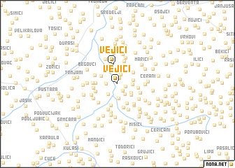 map of Vejići