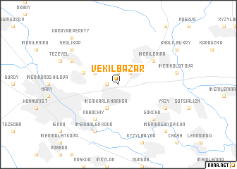 map of Vekilʼ-Bazar