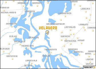 map of Veladero