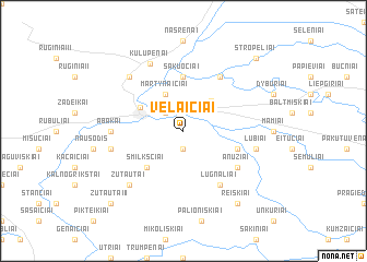 map of Vėlaičiai