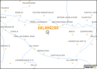 map of Velamazán