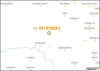 map of Velazquez