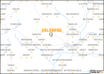 map of Velehrad