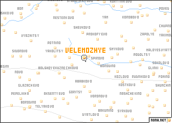 map of Velemozh\