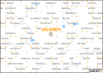 map of Velenovy