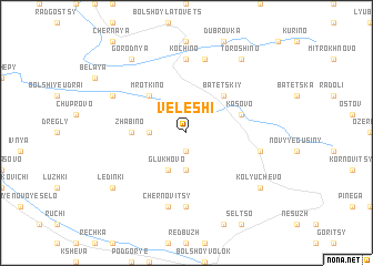 map of Veleshi