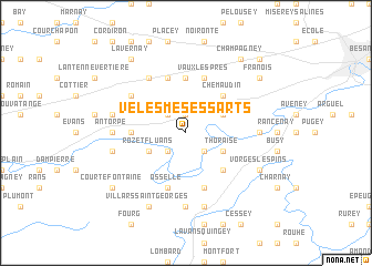 map of Velesmes-Essarts