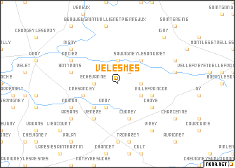 map of Velesmes