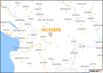 map of Velë-Vend