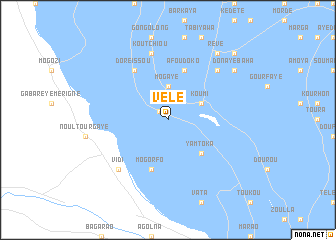 map of Vélé