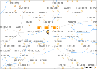 map of Veliakiemiai