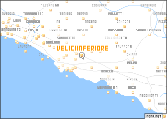 map of Velici Inferiore