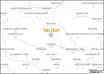 map of Vélieux