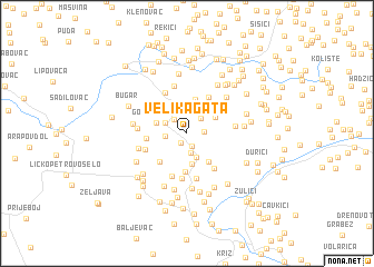 map of Velika Gata