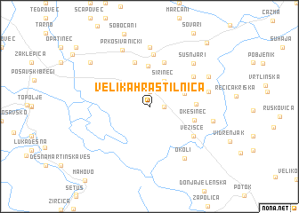 map of Velika Hrastilnica