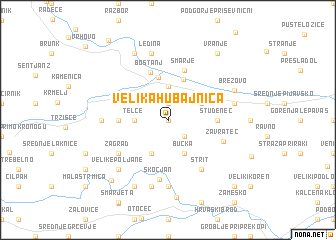 map of Velika Hubajnica
