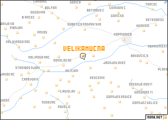 map of Velika Mučna