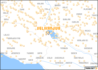 map of Velika Njiva