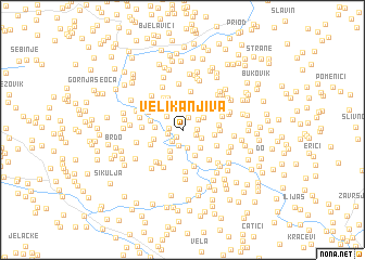 map of Velika Njiva