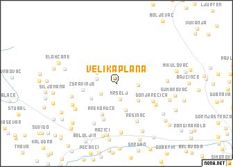 map of Velika Plana