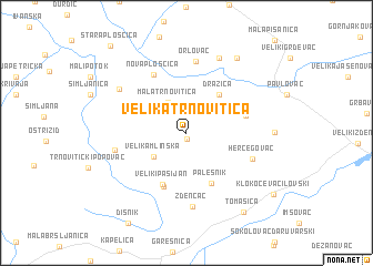 map of Velika Trnovitica