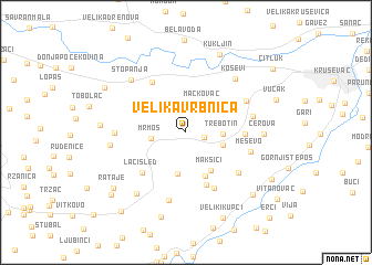 map of Velika Vrbnica