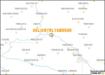 map of Velikaya Lyubasha