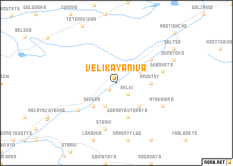 map of Velikaya Niva