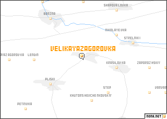 map of Velikaya Zagorovka