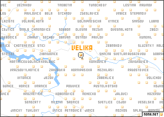 map of Veliká