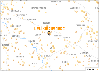 map of Veliki Brusovac