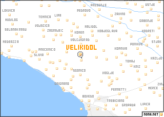 map of Veliki Dol