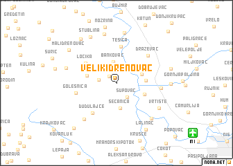 map of Veliki Drenovac