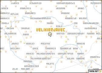 map of Veliki Erjavec