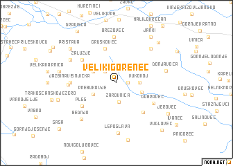 map of Veliki Gorenec