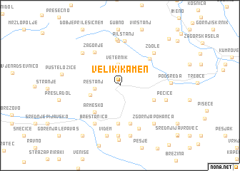 map of Veliki Kamen