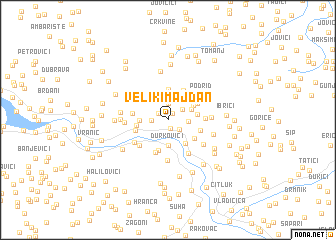 map of Veliki Majdan