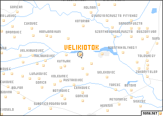 map of Veliki Otok