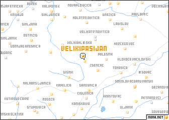map of Veliki Pašijan