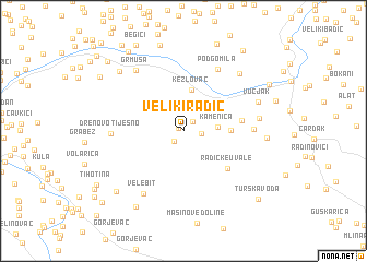 map of Veliki Radić